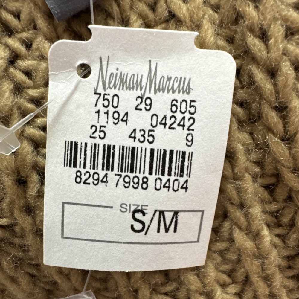 Neiman Marcus Wool Blend Poncho Turtleneck Sweater Womens Small Basic Oversized - Picture 9 of 9
